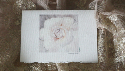 Artist, L.A. CLINE, “Enchanted Bloom” Fine Art Stationery, Card 3 1/2″ X 5″
